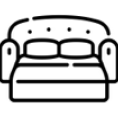 Couch (with pull out bed) 